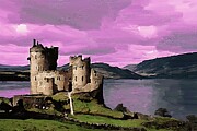 Painting of a King's Castle ruin Digital Art by Nature Oil Painting