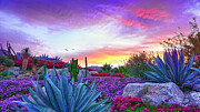 Vibrant Desert Sunset in Palm Springs, California Photograph by Waterdancer