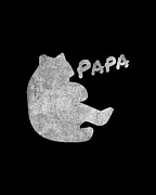 Papa Bear Retro Digital Art by Flippin Sweet Gear