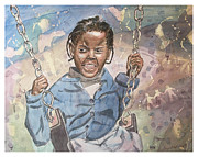 Paper Dolls Painting by Terry White