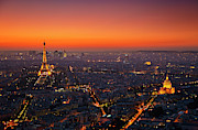 Paris Skyline at Sunset Photograph by Neale And Judith Clark