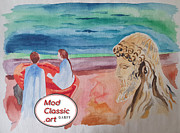 Past and Future ModClassic Art Painting by Enrico Garff