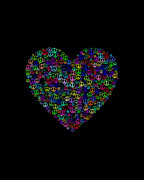 Peace And Love Peace Sign Heart Digital Art by Flippin Sweet Gear