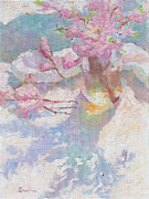 Peach Blossoms Painting by Srishti Wilhelm