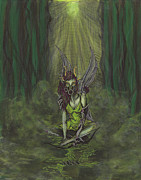 Pestilence - Four Fairies of the Apocalypse Painting by Megan Thompson