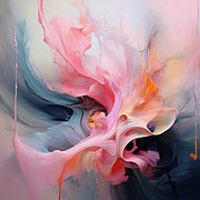 Pink Black Abstract 3 Digital Art by Gian Smith