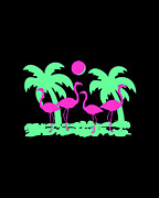 Pink Flamingos Digital Art by Flippin Sweet Gear