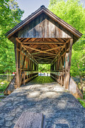 Pisgah Covered Bridge West End Photograph by Donna Twiford