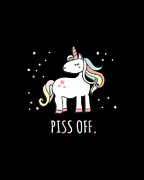 Piss Off Sarcastic Unicorn Digital Art by Flippin Sweet Gear