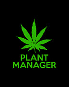 Plant Manager Weed Pot Cannabis Digital Art by Flippin Sweet Gear