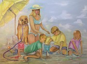 Play Date Painting by Barbara Landry