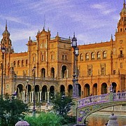 Plaza de Espana Digital Art by Rebecca Herranen