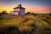 Plum Island Pink House Photograph by Jeff Sinon