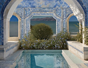 Pool With Sea View Digital Art by Eris And AI