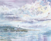 Portland Head Light Painting by Amanda Amend