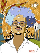 Positivo Boricua Painting by Oscar Ortiz