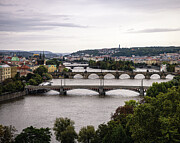 Prague Skyline Cityscape Photograph by Robert Niemeier