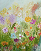 Prairie Treasures Painting by Angeles M Pomata