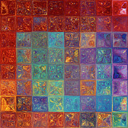 Psalm 32 10. Surrounded By Love. Modern Christian Wall Art Painting by Mark Lawrence
