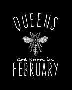 Queens Are Born In February Digital Art by Flippin Sweet Gear