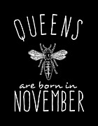 Queens Are Born In November Digital Art by Flippin Sweet Gear