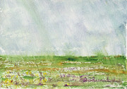 Rain on Me South Carolina Field Series Painting by Elizabeth Reich