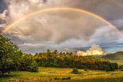 Rainbow in Cades Cove, Smoky Mountain National Park Photograph by Jimmy Pappas