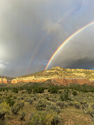 Rainbow Over Abiquiu Photograph by Mary Lee Dereske