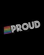 Rainbow Proud LGBTQ Gay Pride Digital Art by Flippin Sweet Gear