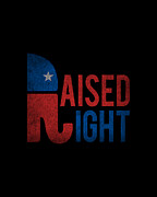 Raised Right Retro Digital Art by Flippin Sweet Gear