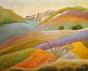 Rambling Through The Blooming Valley Painting by Angeles M Pomata