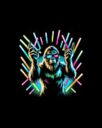 Raver Bigfoot Digital Art by Flippin Sweet Gear