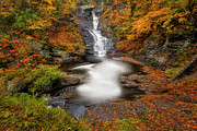 Raymondskill Falls Autumn Photograph by Susan Candelario