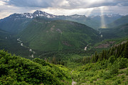 Rays over Valleys Photograph by Matt Halvorson