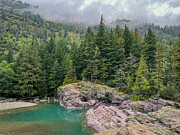 Red Rock Point Serenity - Glacier National Park - Montana Photograph by Bruce Friedman