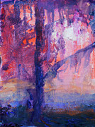 Red Sky Painting by Radha Rao