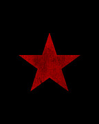 Red Star Retro Digital Art by Flippin Sweet Gear