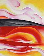 Red Yellow and Black Streak - Modernist abstract painting by Georgia O'Keeffe Painting by Georgia O'Keeffe