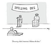 Release The Bees Drawing by Jimmy Craig