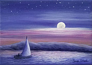 Relying on the Moon Painting by Sarah Irland