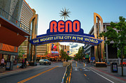 Reno the biggest little city in the world arch sign in downtown Reno, Nevada Photograph by Miroslav Liska