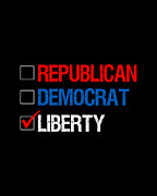 Republican Democrat Liberty Libertarian Digital Art by Flippin Sweet Gear