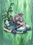 Resting Koala in Sneakers Painting by Jenna Blank Page