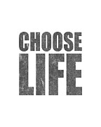 Retro Choose Life Digital Art by Flippin Sweet Gear