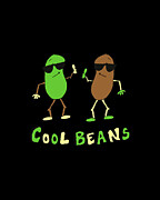 Retro Cool Beans Digital Art by Flippin Sweet Gear