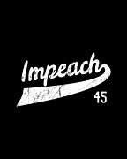 Retro Impeach Trump 45 Jersey Anti-Trump Digital Art by Flippin Sweet Gear