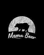 Retro Mama Bear Digital Art by Flippin Sweet Gear