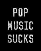 Retro Pop Music Sucks Digital Art by Flippin Sweet Gear