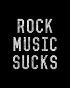 Retro Rock Music Sucks Digital Art by Flippin Sweet Gear
