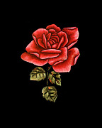 Retro Rose Digital Art by Flippin Sweet Gear